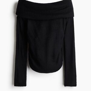 HM | NWT | Elegant Black Off-Shoulder Sweater